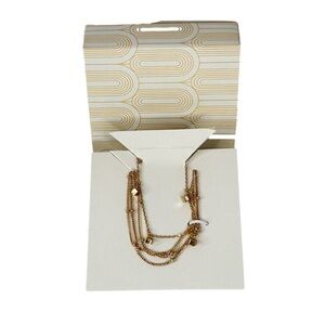 Lily Sky Gold Tone Duo Layered Bracelet